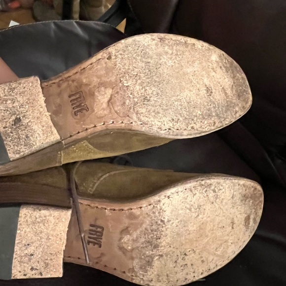 Frye Olive Suede Ankle Boots - Picture 6 of 7